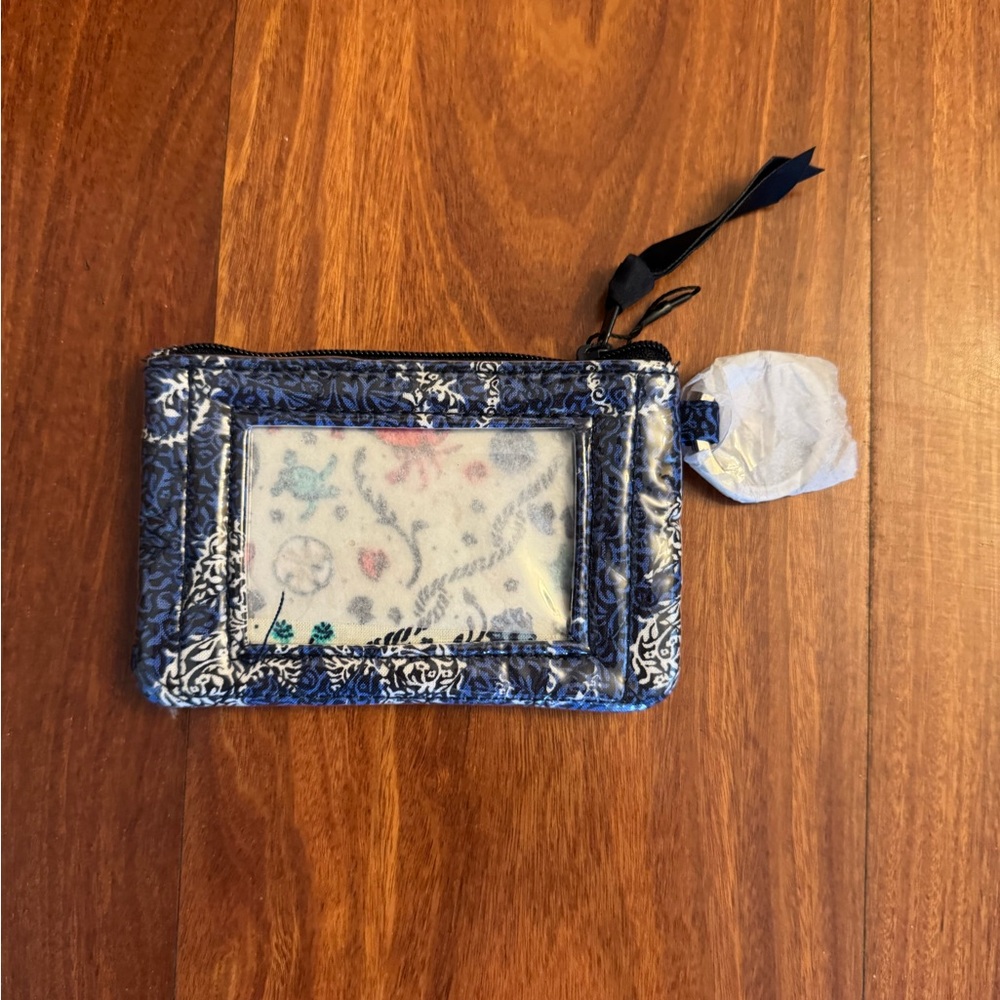 Vera Bradley Seahorse of Course Iconic Zip ID Case - Picture 2 of 2